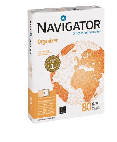 Папір для друку NAVIGATOR Organizer A4, 80 г/м2, 500 арк., білий